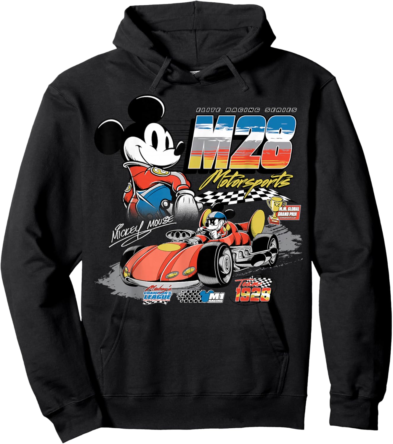 Disney Mickey and Friends M28 Motorsports Global Grand Prix Hoodie - Hoodie | Black