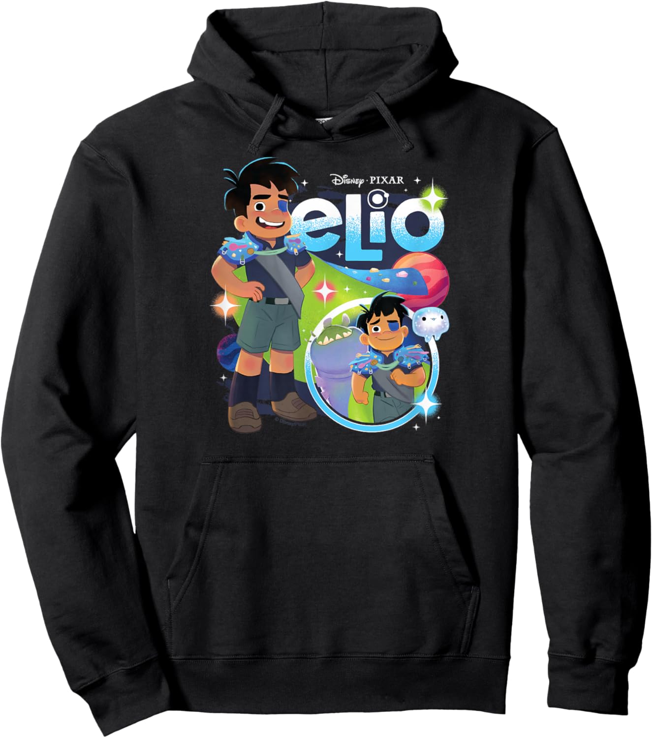 Elio Bootleg Alien Adventure Design Hoodie - Hoodie | Black