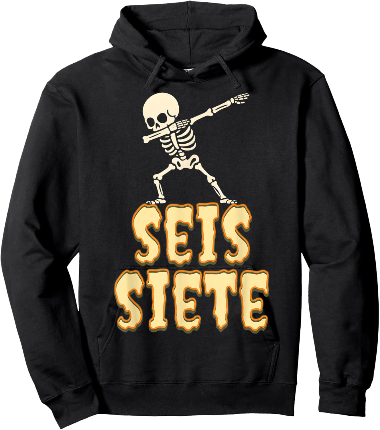 SEIS Siete Spanish Halloween 67 Boys Kids Six Seven Espanol Hoodie - Hoodie | Black