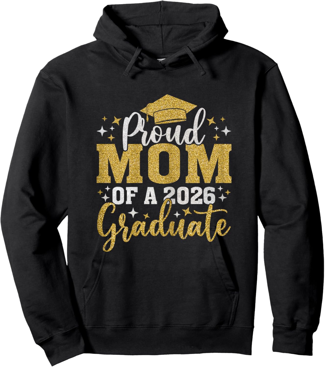 Mom Senior 2026 Proud Mom of A 2026 Graduate Done 2026 Hoodie - Hoodie | Black