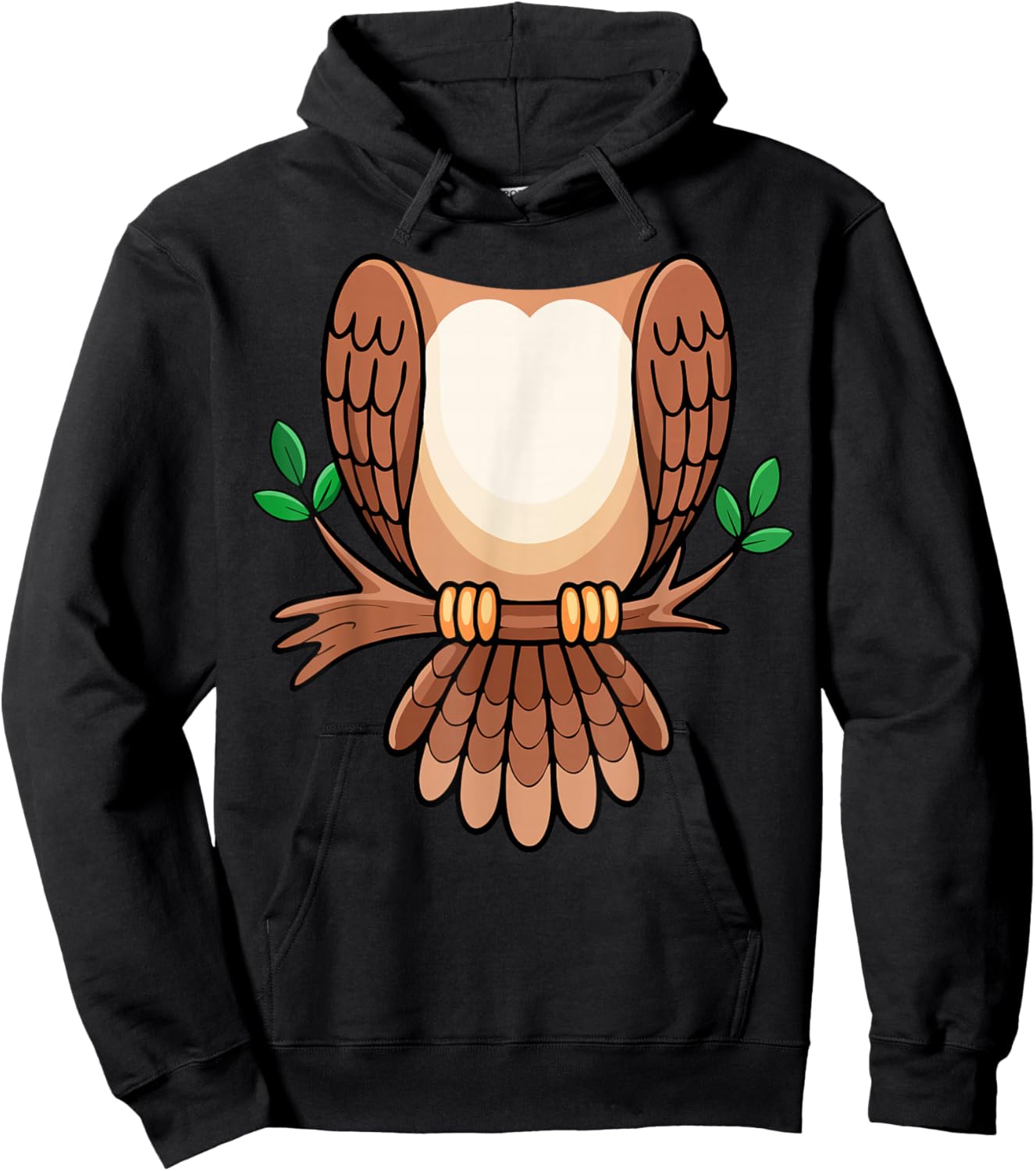 Owl Shirt Adult Men Women Kids Owl Costume Hoodie - Hoodie | Black