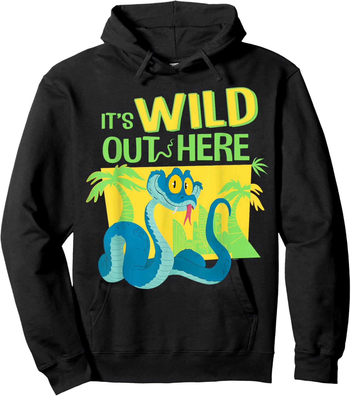 Disney Zootopia 2 Gary De'Snake It's Wild Out Here Funny Hoodie - Hoodie | Black