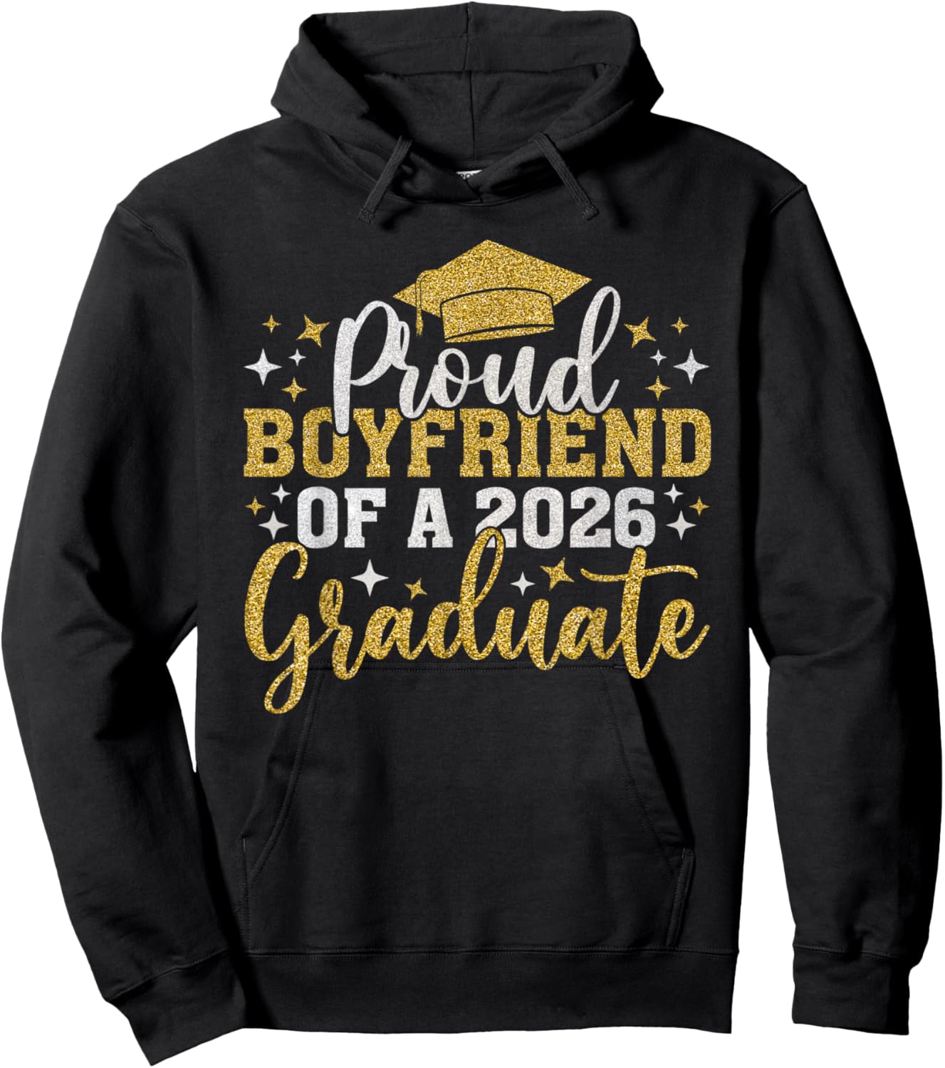 Boyfriend Senior 2026 Proud Boyfriend of A 2026 Graduate Hoodie - Hoodie | Black