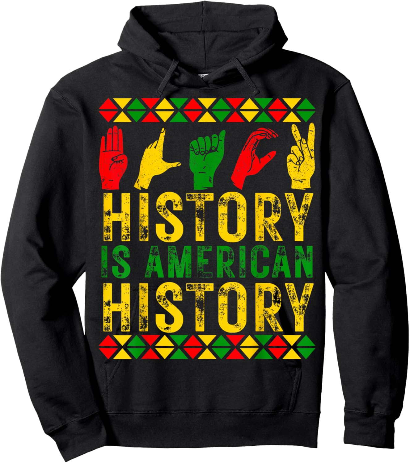 Black History is American History Melanin Black Pride Hoodie - Hoodie | Black