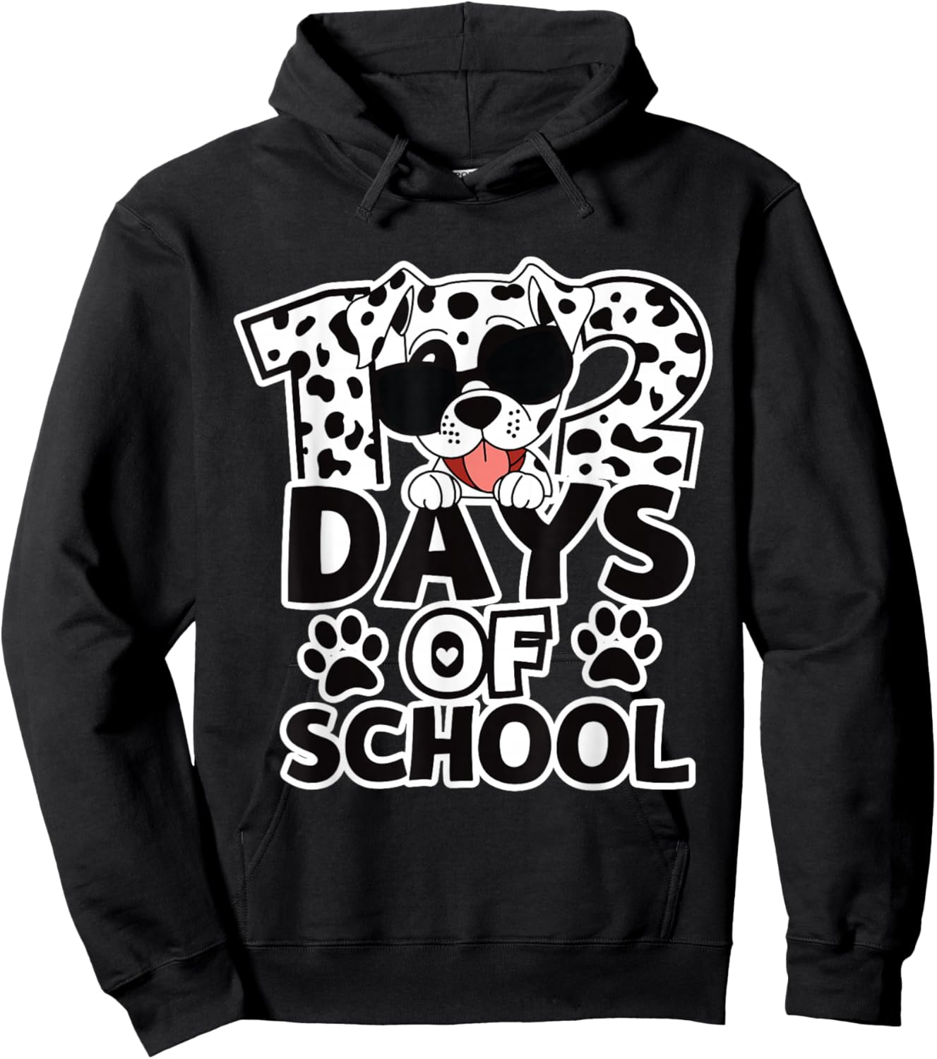 100 Days of School Dog Lover 102 Day of School for Boy Kids Hoodie - Hoodie | Black