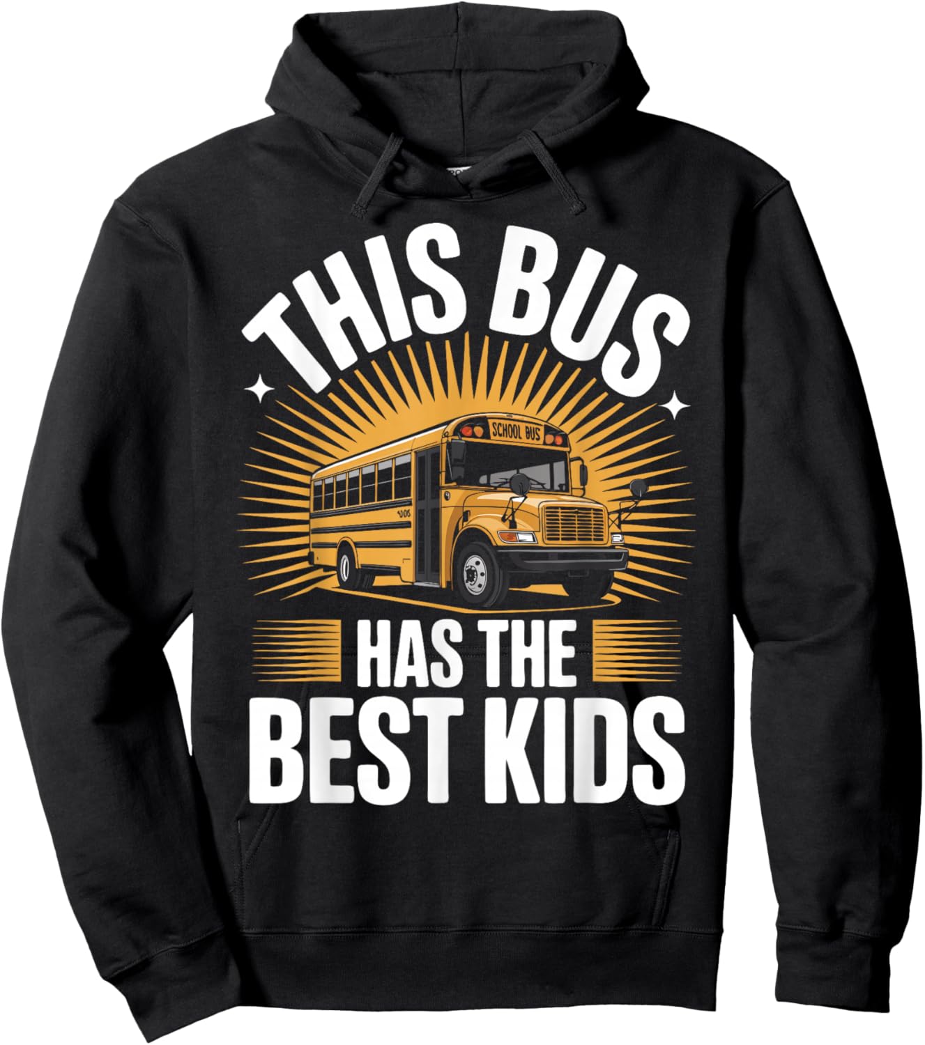School Bus Driver Best Kids Yellow Bus Hoodie - Hoodie | Black