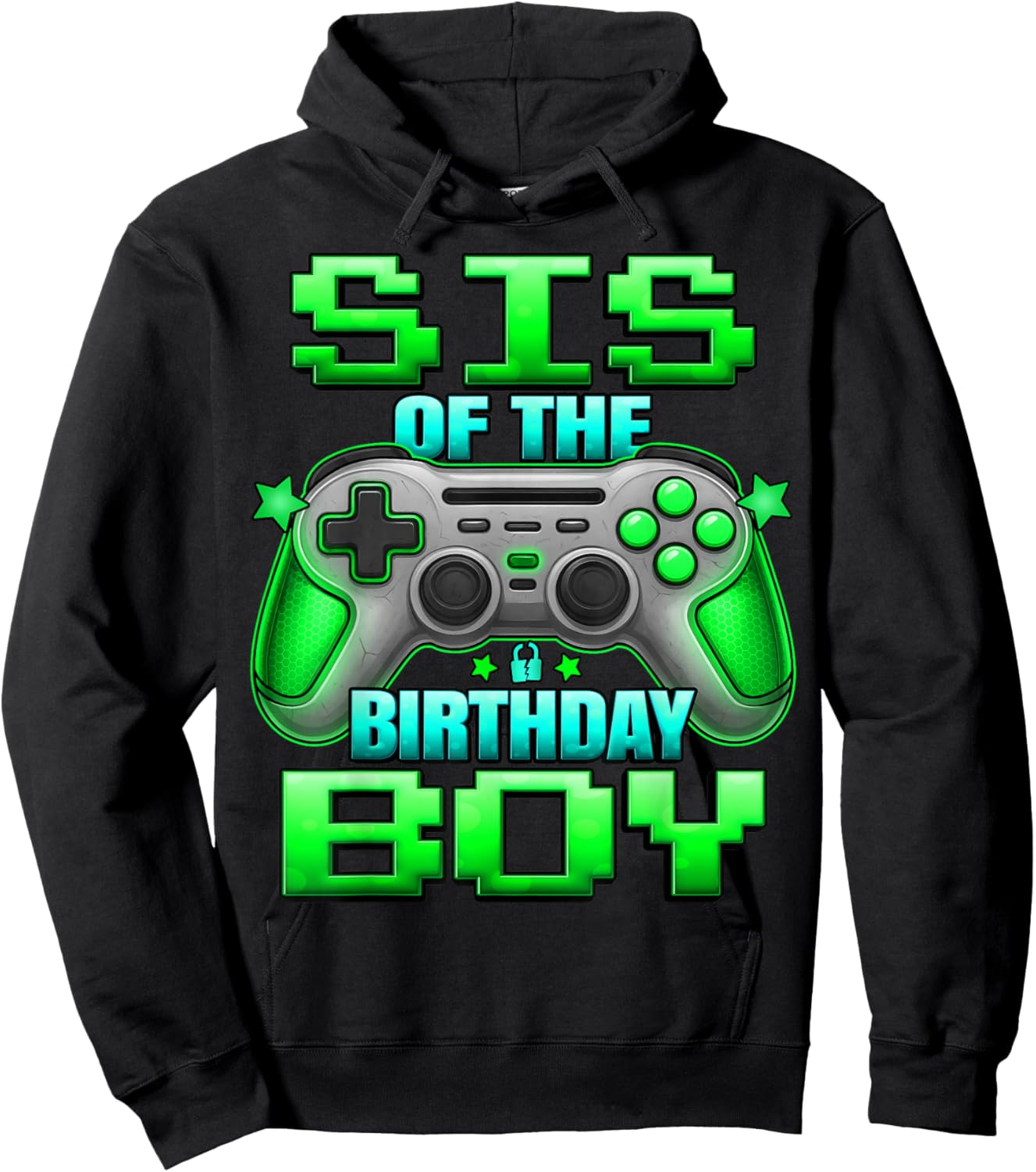 Sister of The Birthday Boy Matching Family Lil Sister Hoodie - Hoodie | Black