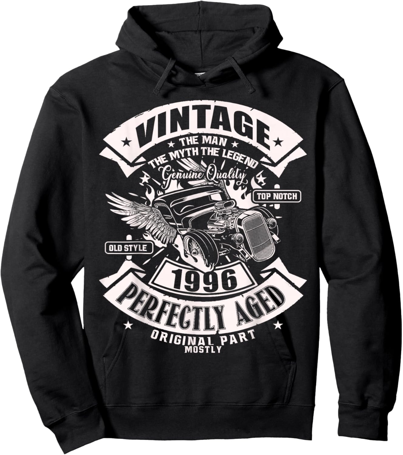 30th Birthday Gift Man Myth Legend 1996 30 Years Old Hoodie - Hoodie | Black
