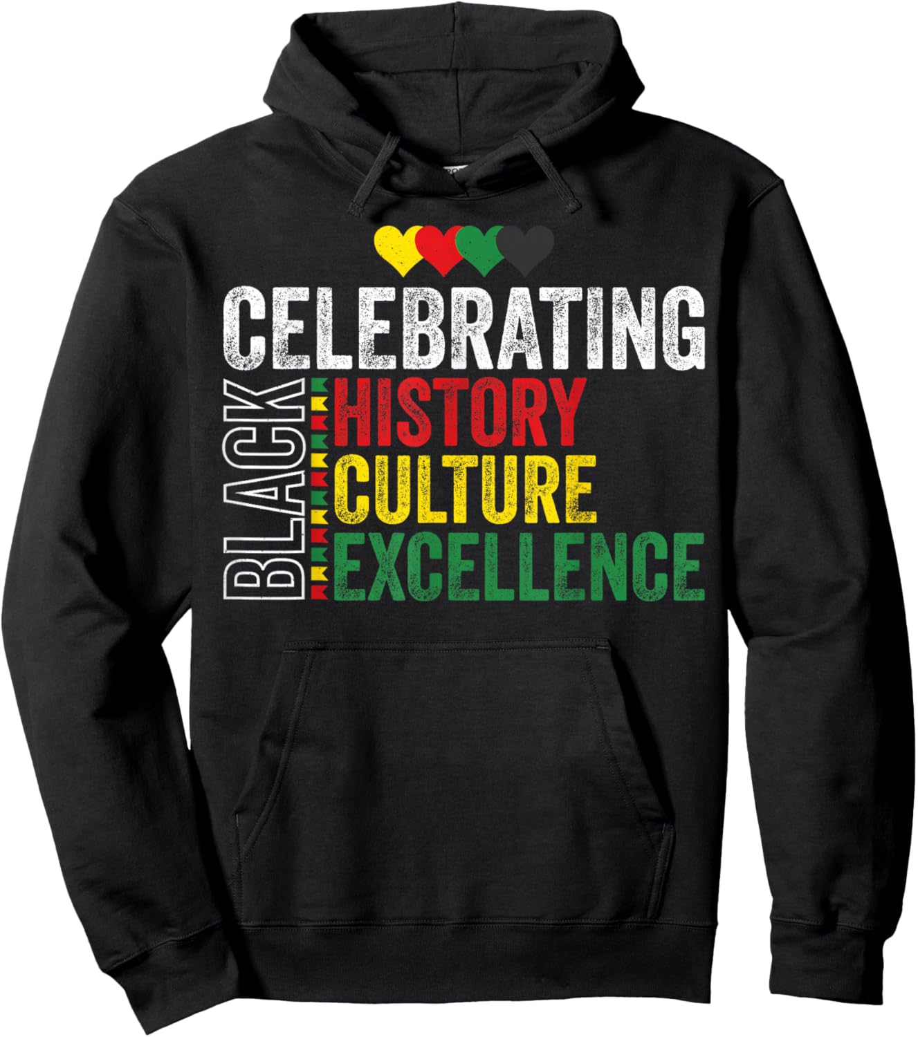 Celebrating Black History Month Afro African Men Women Kids Hoodie - Hoodie | Black