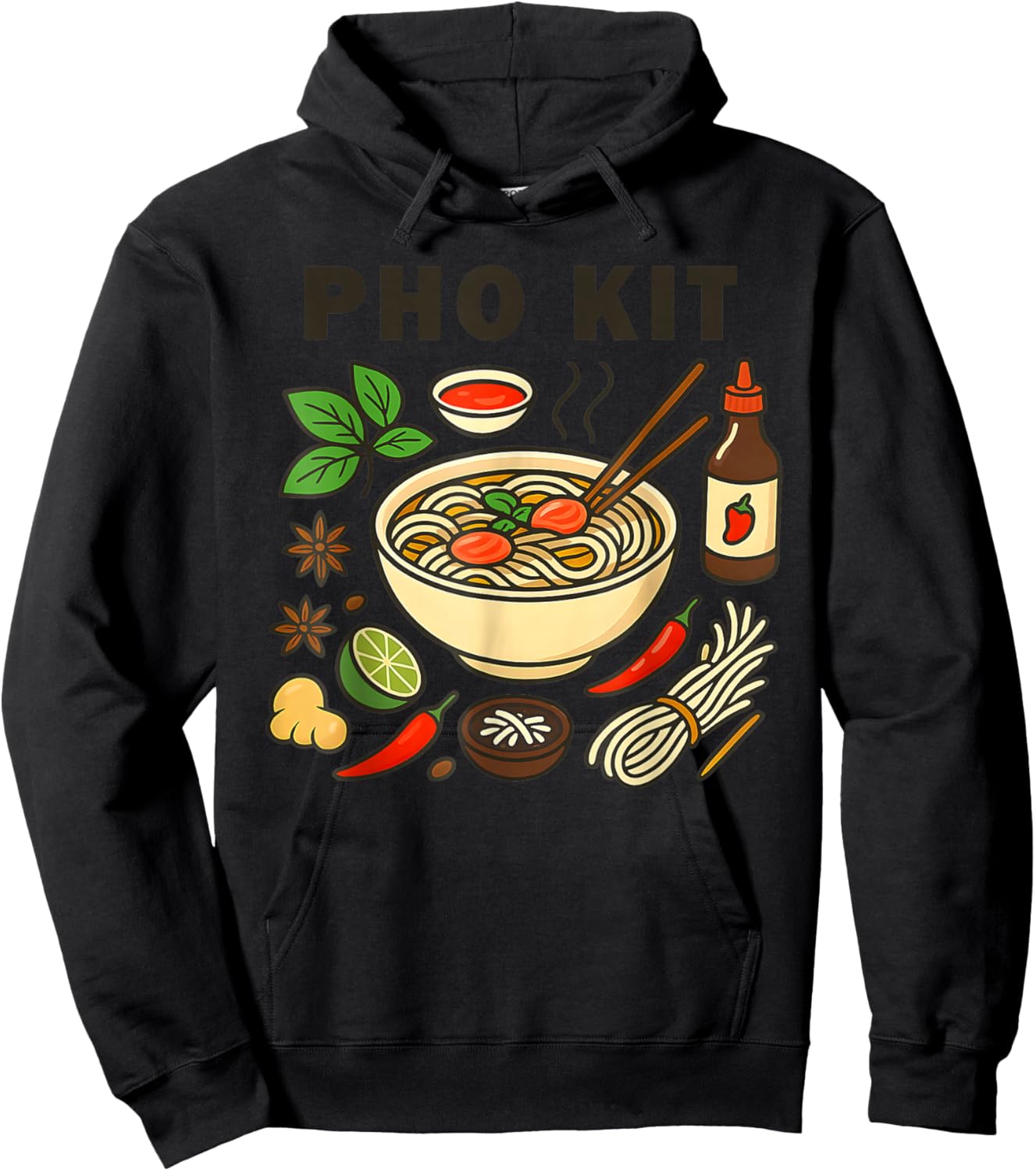 Pho Kit Official Apparel Pho Kit Official Hoodie - Hoodie | Black