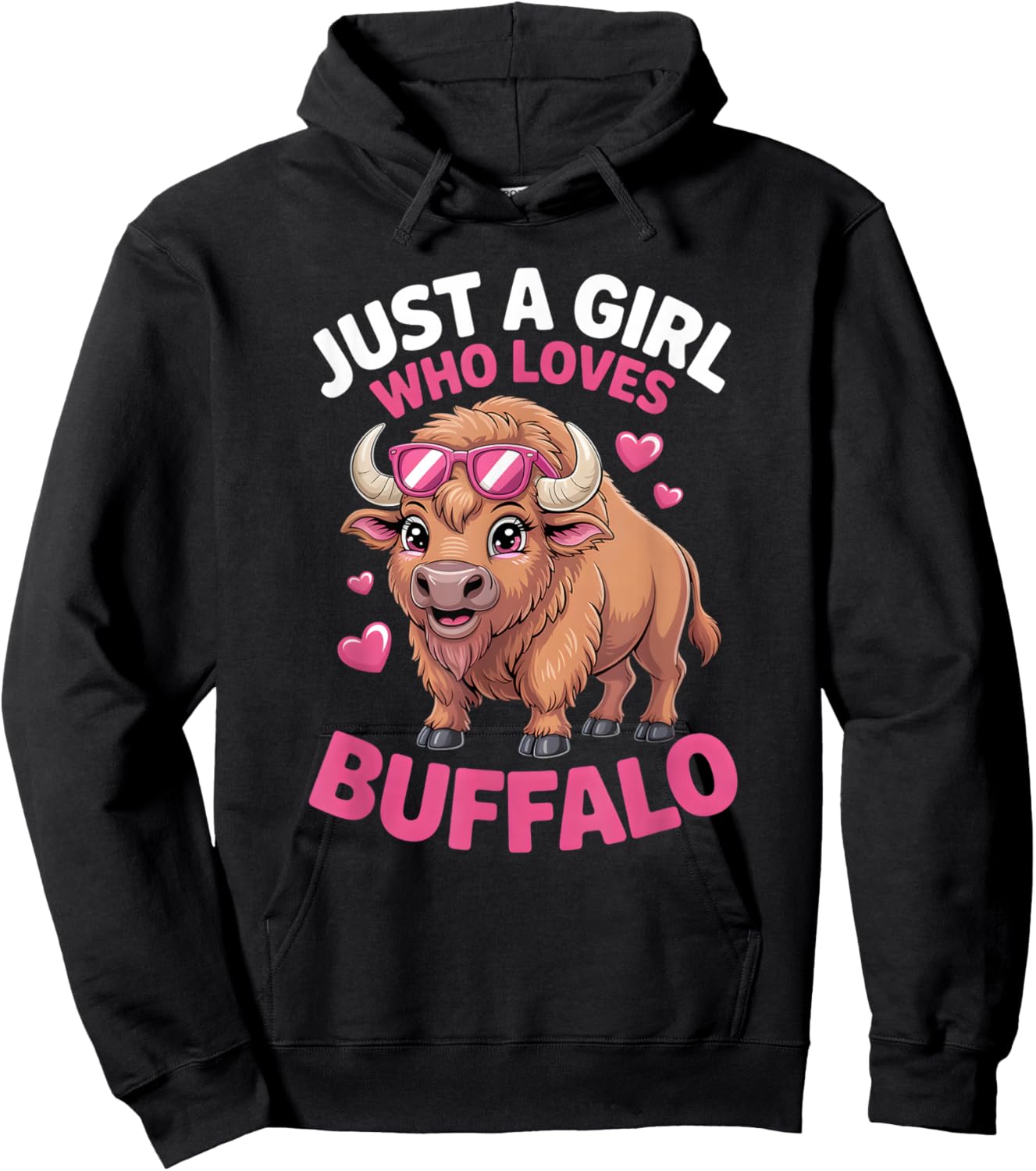 Girls Buffalo Hoodie - Hoodie | Black