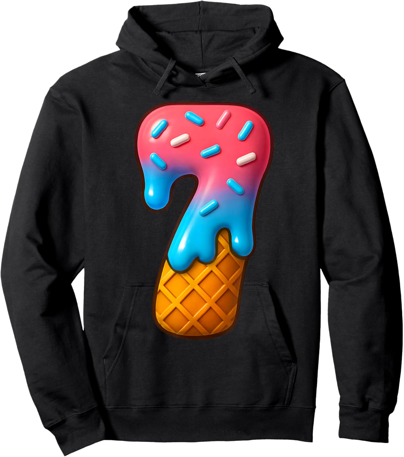 67 Meme Matching Couple Halloween Costume Ice Cream 7 Seven Hoodie - Hoodie | Black