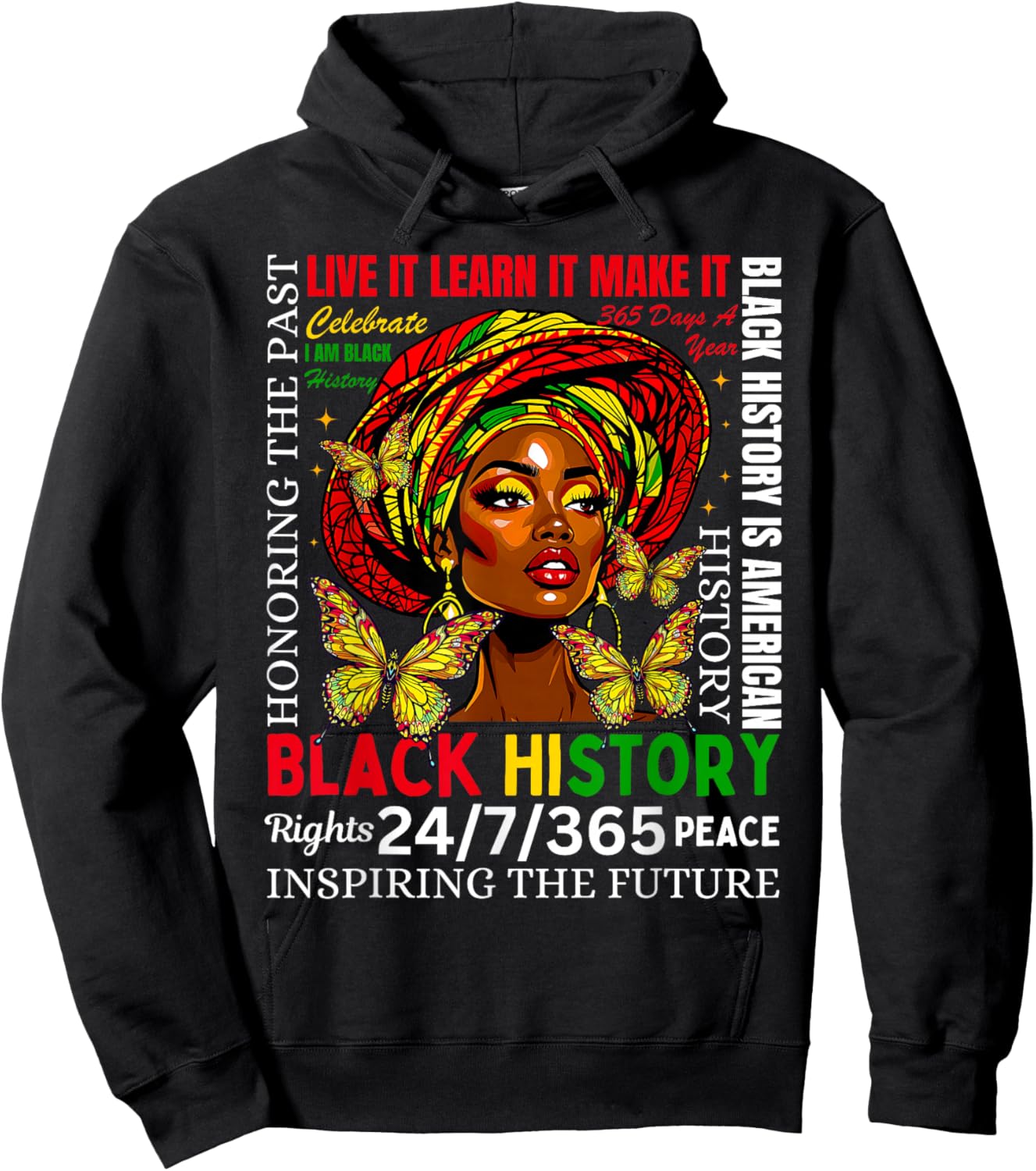 Black History Month African American Women Melanin Pride Hoodie - Hoodie | Black