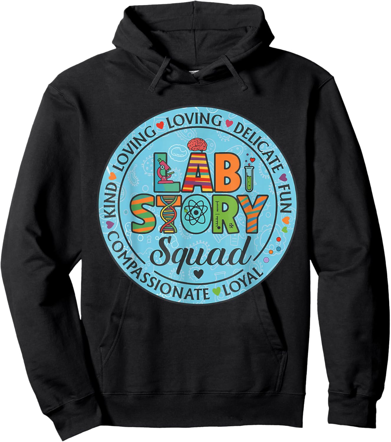 Funny Lab Week 2026 Medical Tech Lab Story Squad Laboratory Hoodie - Hoodie | Black