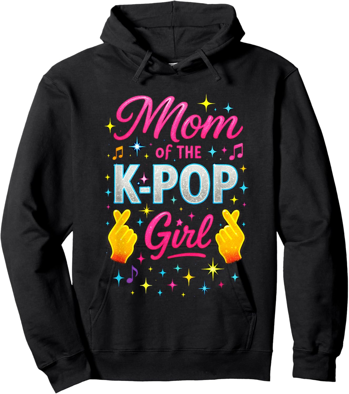 Mom of The K-Pop Girl - Funny Korean Music Hoodie - Hoodie | Black
