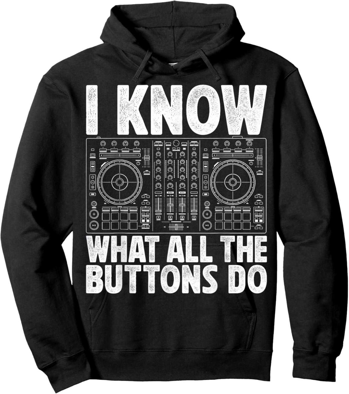 Funny DJ Shirt Women Music Producer Dance Lover Hoodie - Hoodie | Black