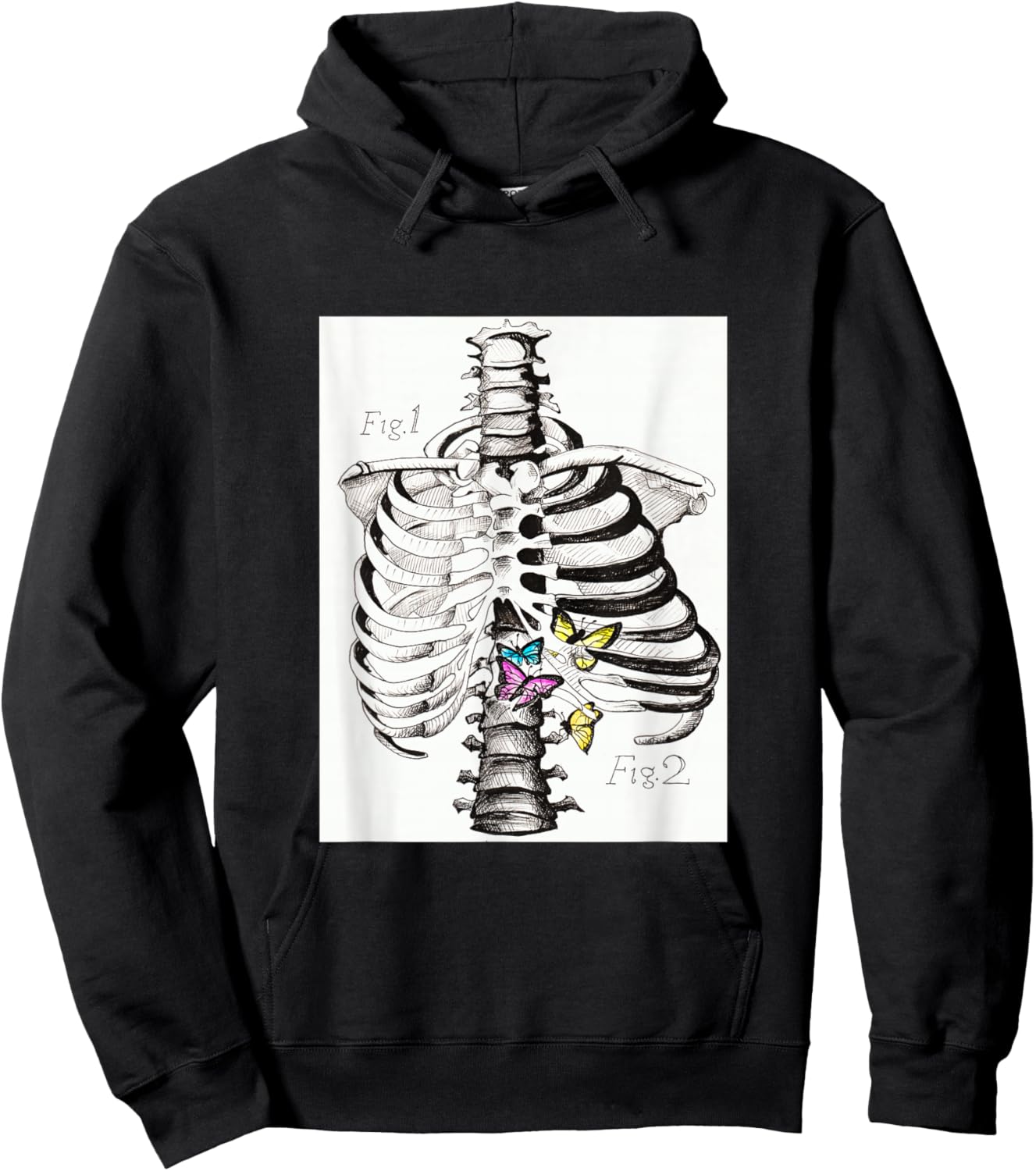 Stomach Butterflies Hoodie - Hoodie | Black