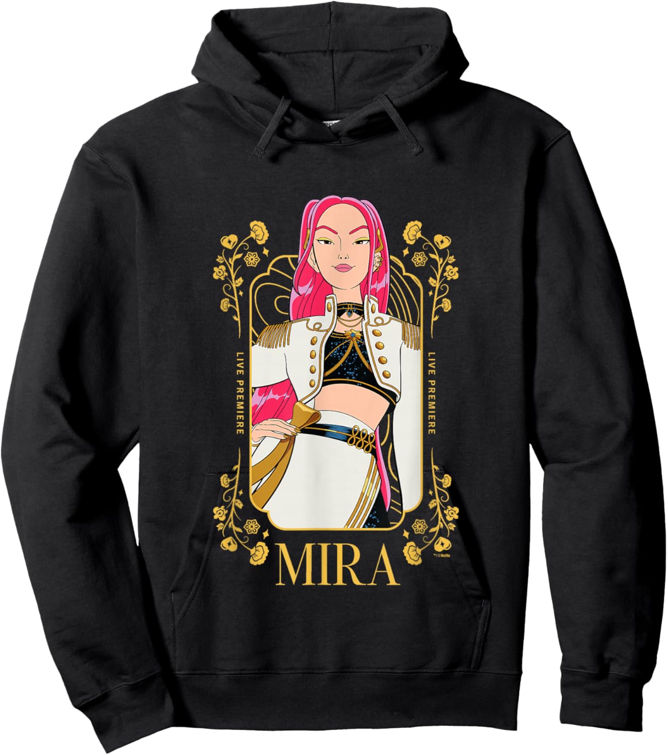 Kpop Demon Hunters Golden Mira Officially Licensed Hoodie - Hoodie | Black