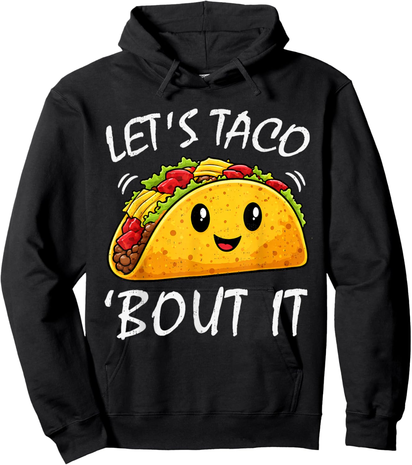 Let's Taco Bout It Cute Cinco De Mayo Mexican Food Women Kid Hoodie - Hoodie | Black