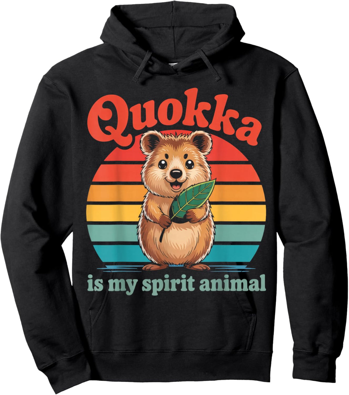 My Spirit Animal Australian Quokkas Happy Animal Quokka Hoodie - Hoodie | Black