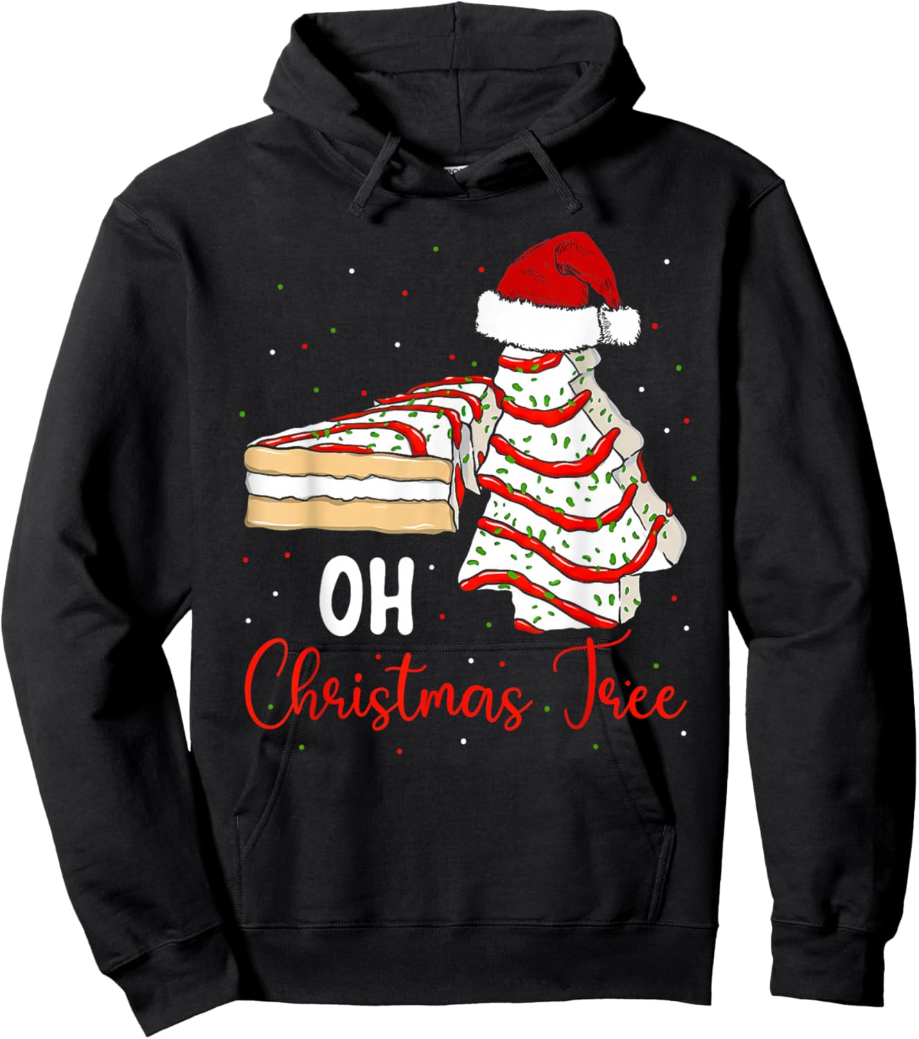 Groovy Oh Christmas Tree Cakes Debbie Beckey Jen Cake Lovers Hoodie - Hoodie | Black