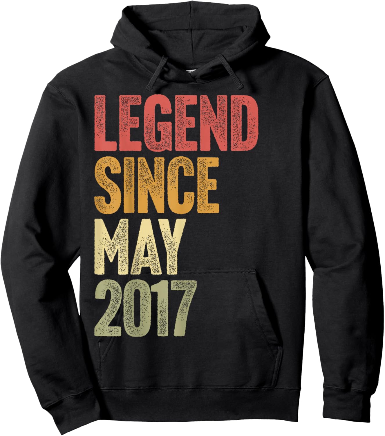 9 Year Old Legend Since May 2017 Retro 9th Birthday Hoodie - Hoodie | Black