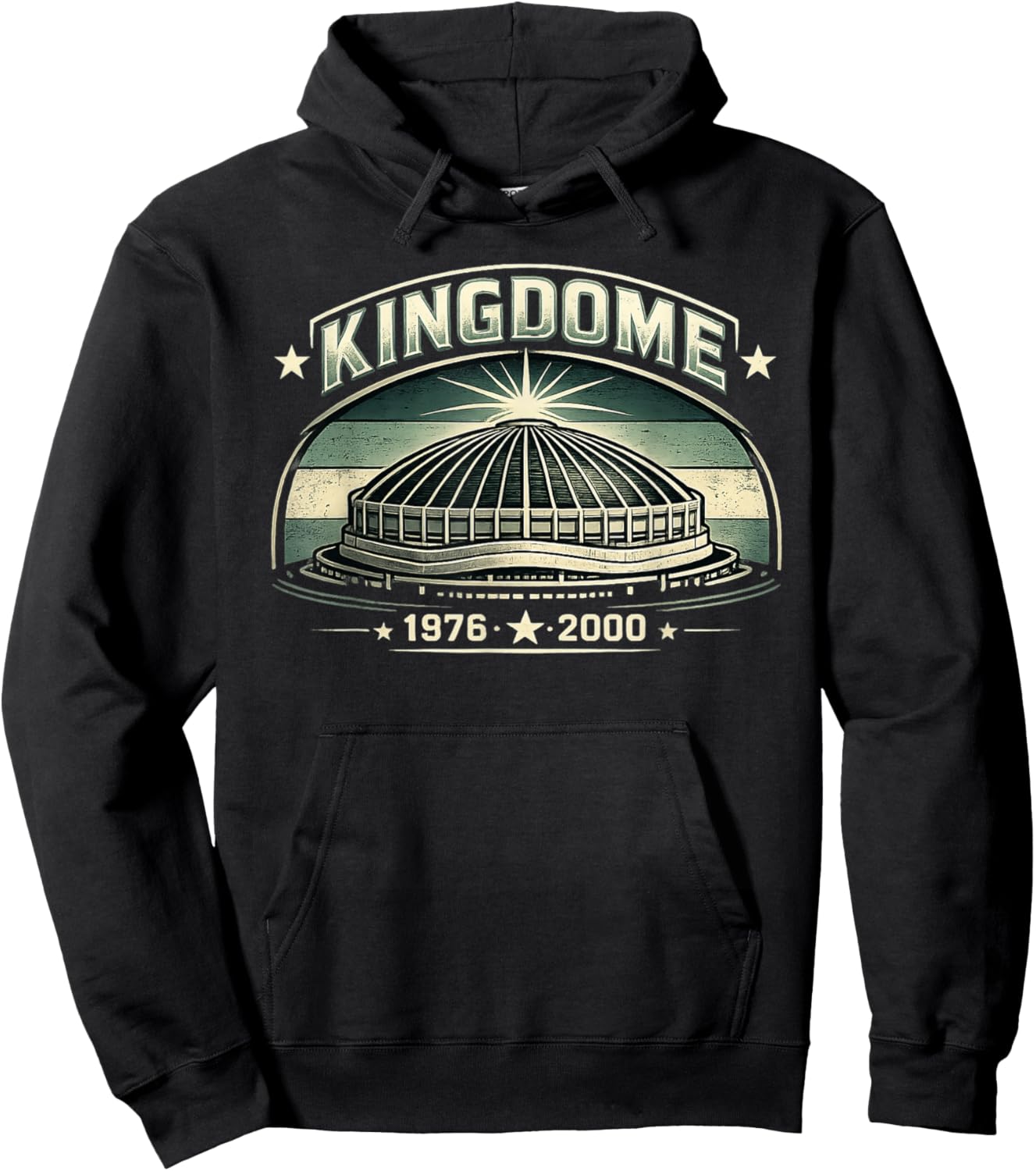 Kingdom Seattle 1976–2000 Retro Illustration Hoodie - Hoodie | Black