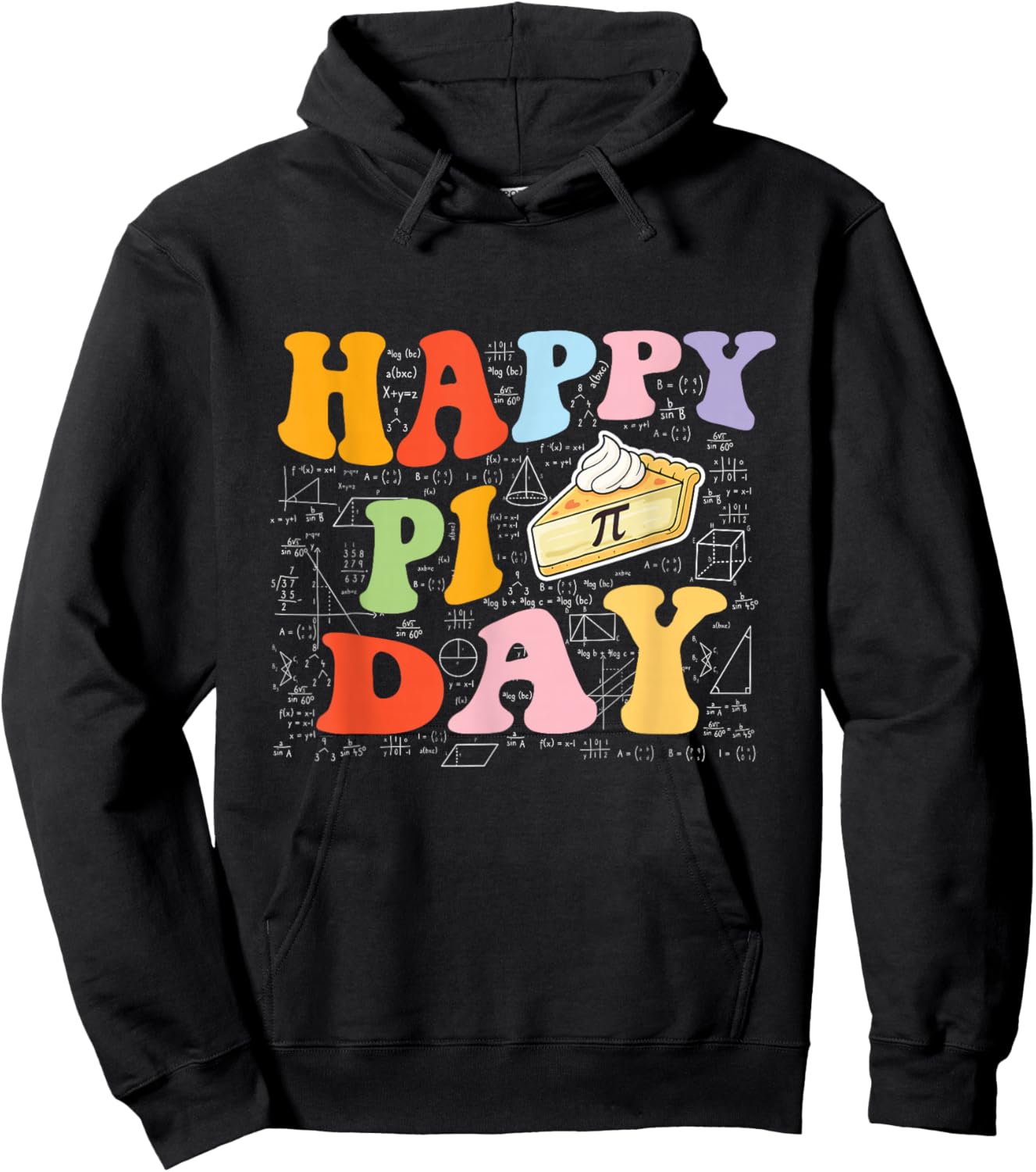 Happy Pi Day - Pi Day Math Lover Science Teacher Hoodie - Hoodie | Black