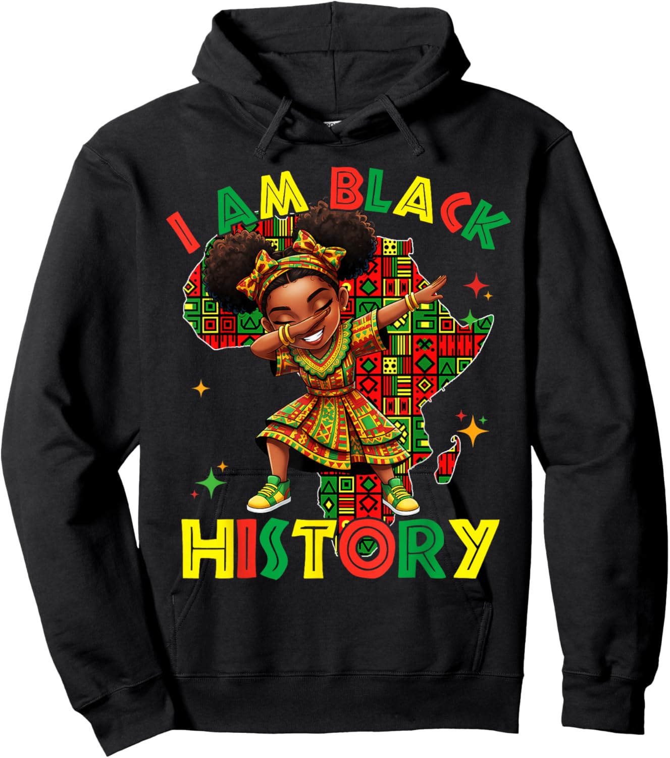 I'm Black History Month Shirt Girls Kids African American Hoodie - Hoodie | Black
