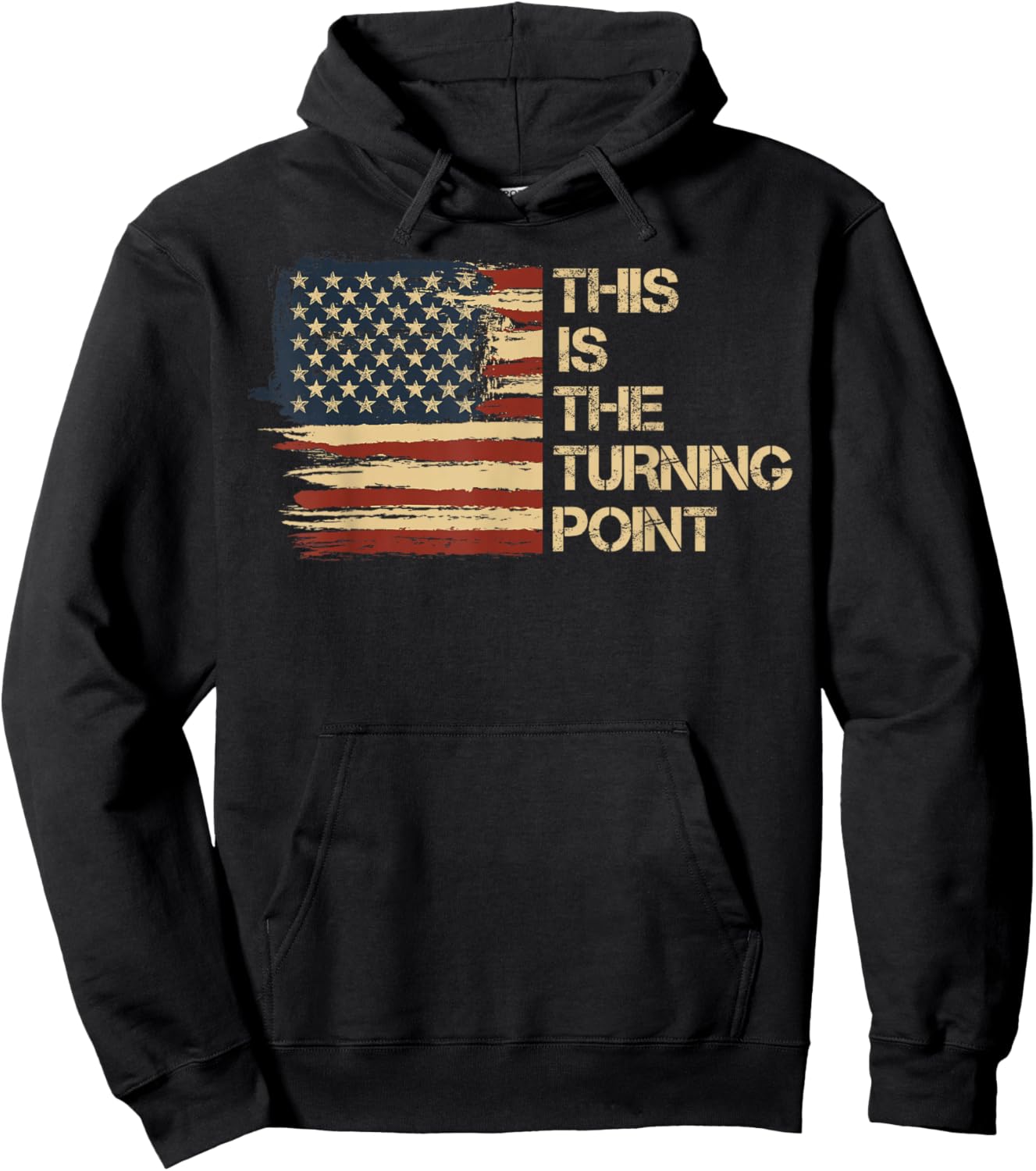 This is The Turning Point USA Flag Women Young Hoodie - Hoodie | Black
