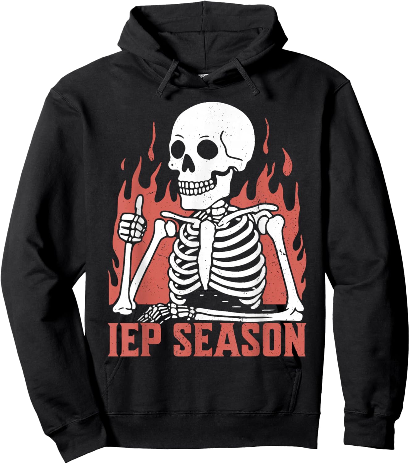 IEP Season Skeleton Teacher School Psychologist Special Hoodie - Hoodie | Black