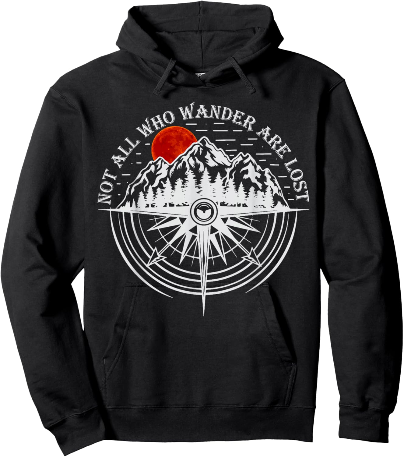 Out of Breath Hiking Society Mountain Hiking Outdoor Hiker Hoodie - Hoodie | Black