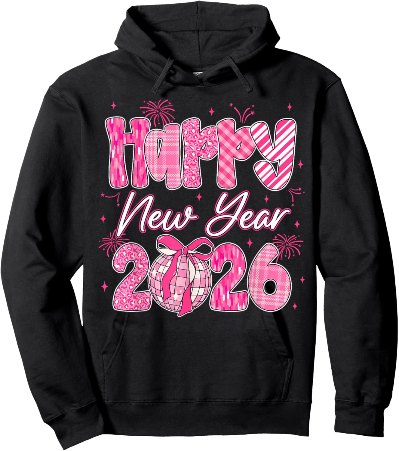 Happy New Year 2026 Eve Party NYE Family Matching Men Women Hoodie - Hoodie | Black