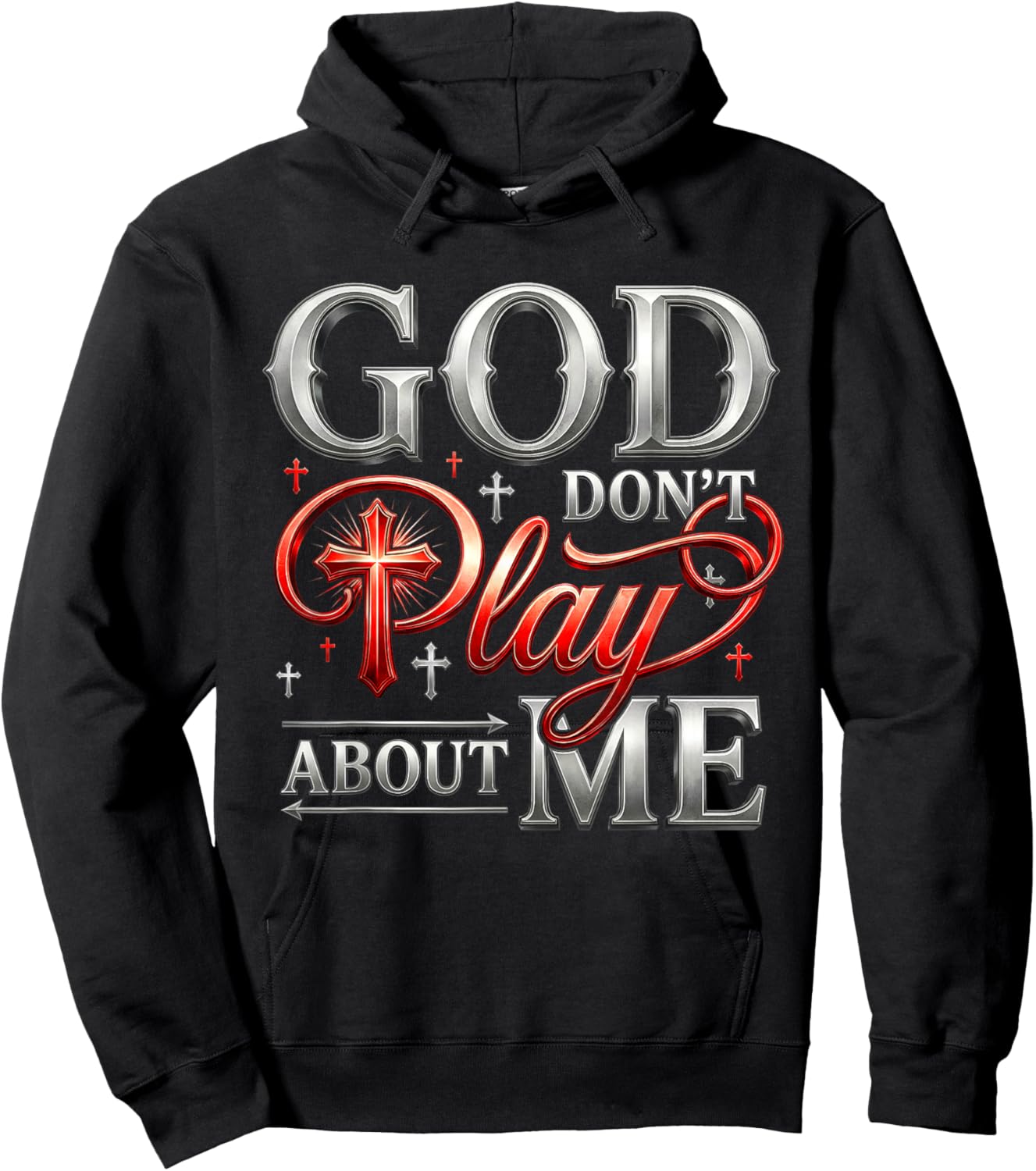 T-Shirt Hoodie - Hoodie | Black