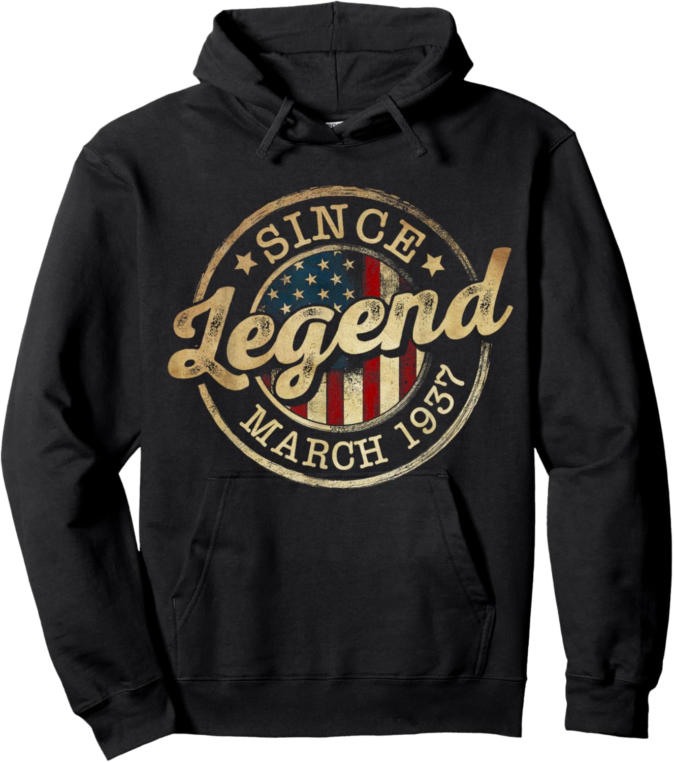 Legend Since March 1937 Vintage 89th Birthday Classic Hoodie - Hoodie | Black