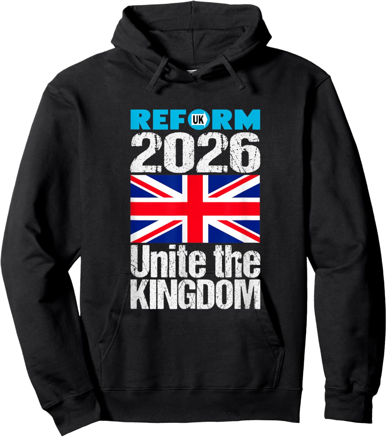 Unite The Kingdom 2026 Reform UK - Patriotic for Britain Hoodie - Hoodie | Black