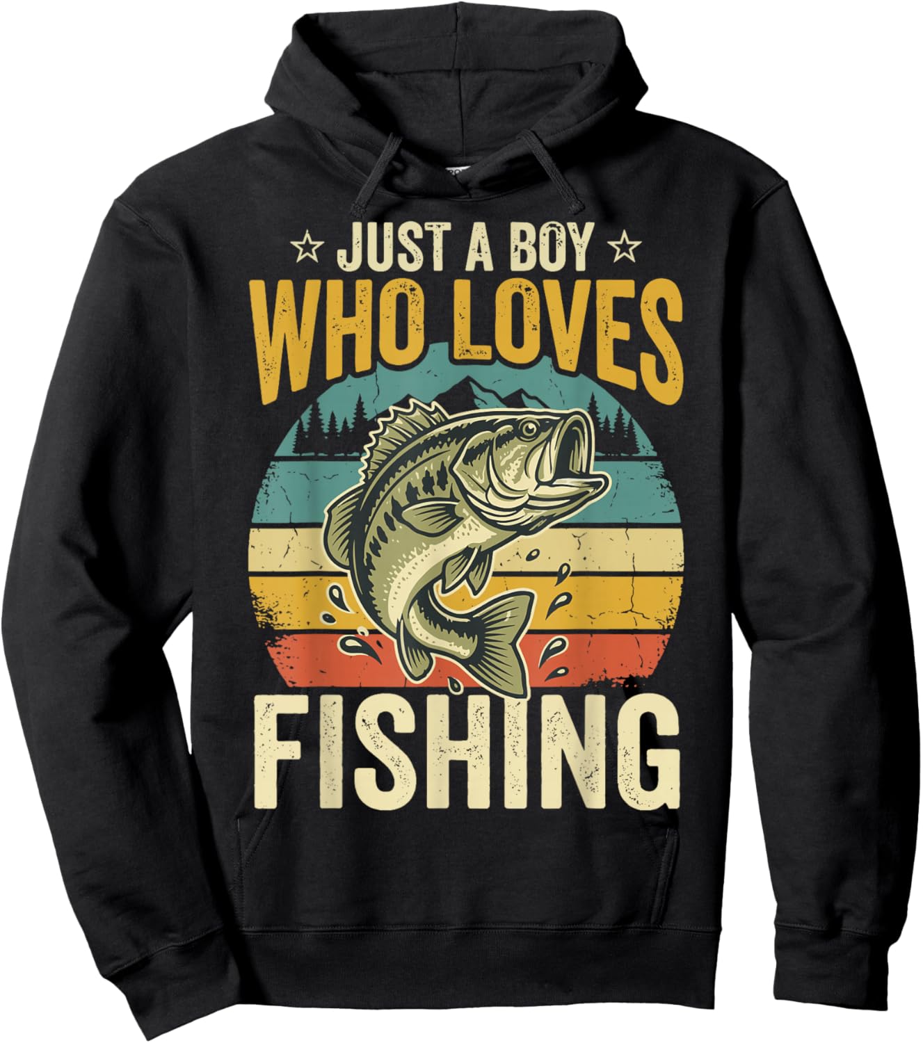 Just A Boy Who Loves Fishing Hoodie - Hoodie | Black