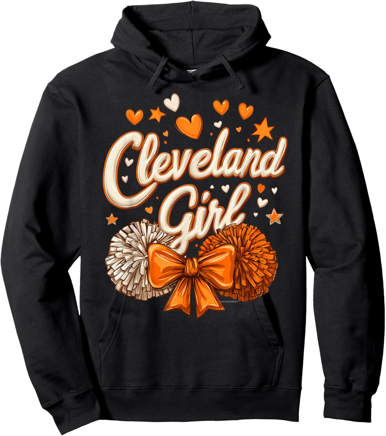 Cleveland Girl Ohio Cute Souvenir Gift Teens Hoodie - Hoodie | Black