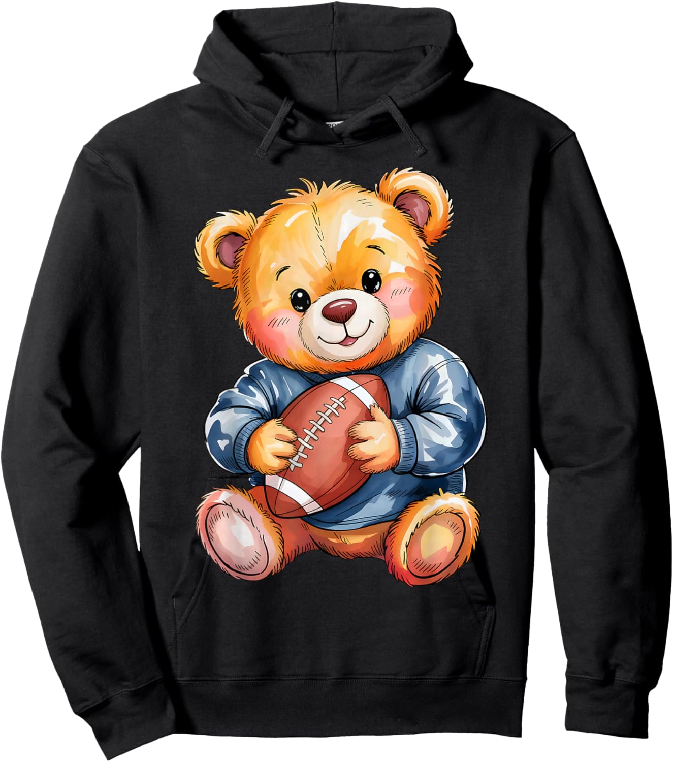 Cute Teddy Bear Hoodie - Hoodie | Black