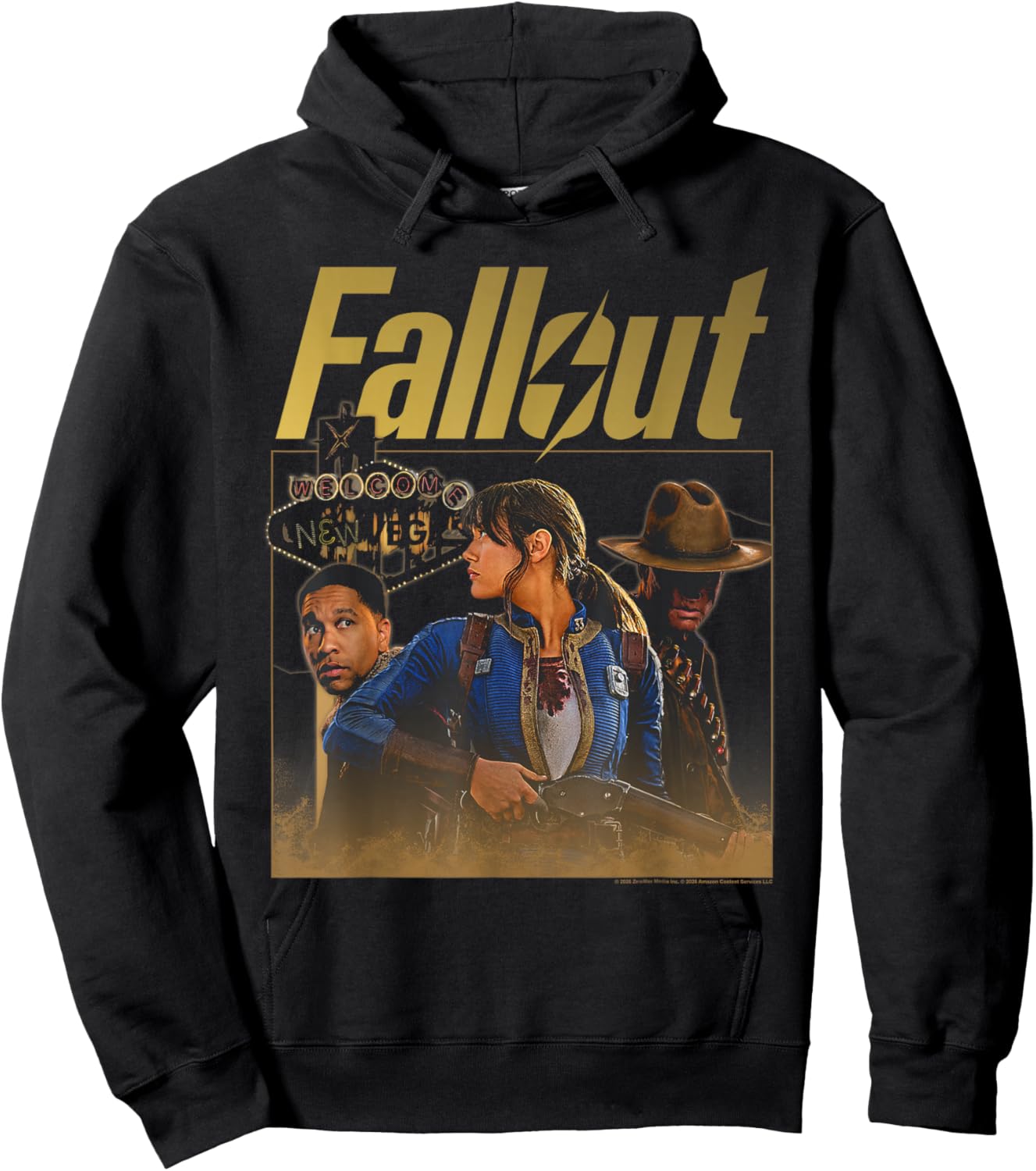 Fallout TV Series New Vegas Season 2 Collage Video Game Hoodie - Hoodie | Black