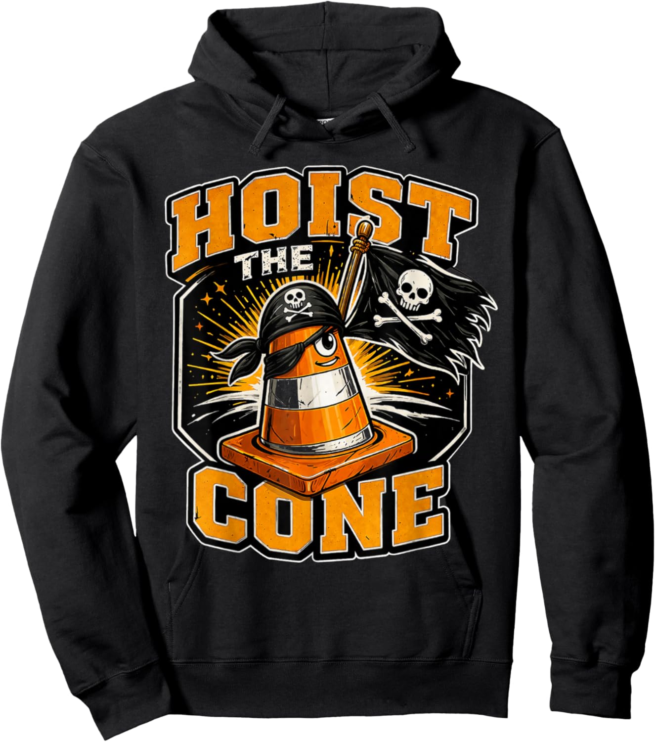 T-Shirt Hoodie - Hoodie | Black