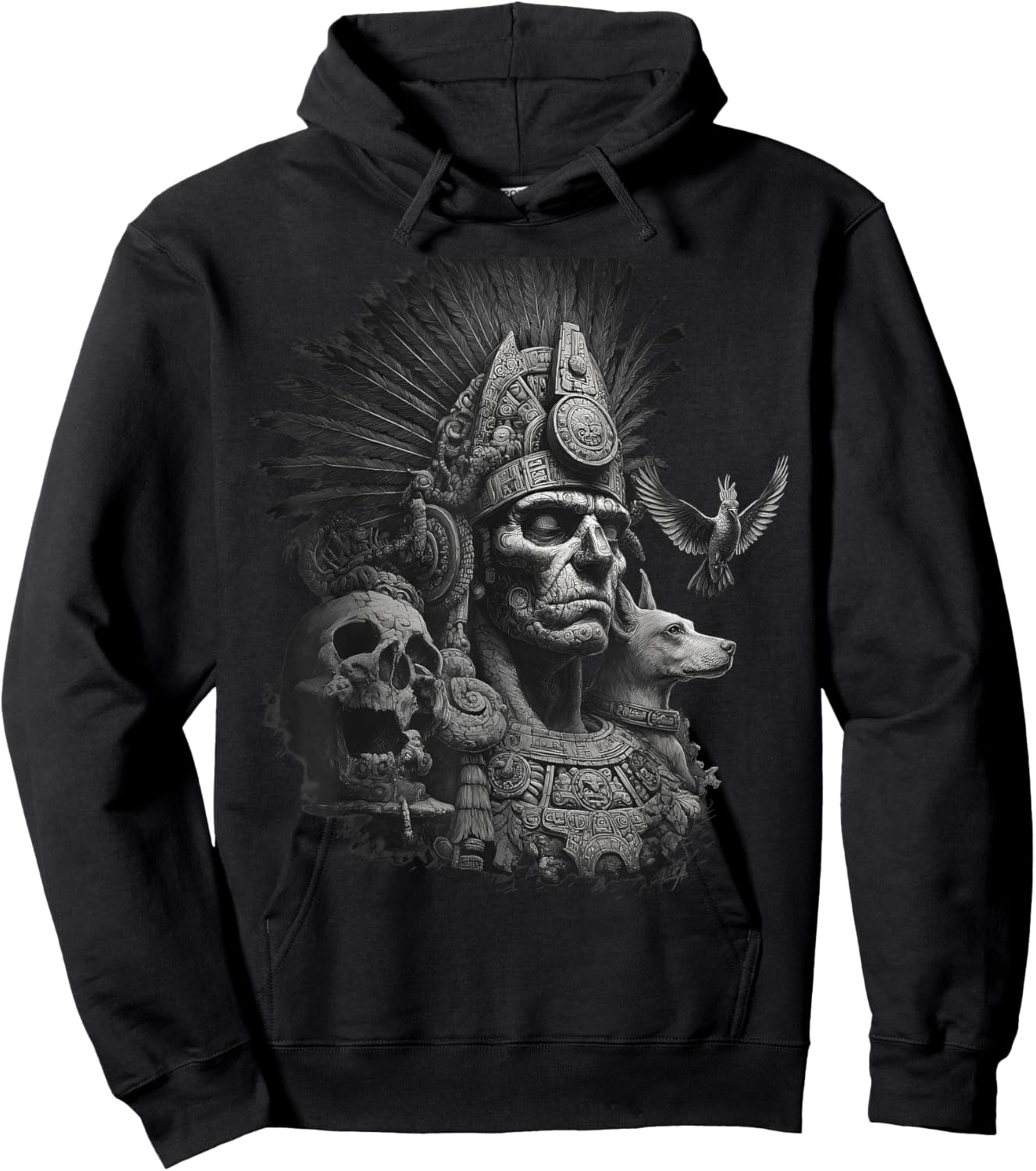 Aztec Warrior Maya Mexican Inca Mayan Indigenous Azteca Hoodie - Hoodie | Black