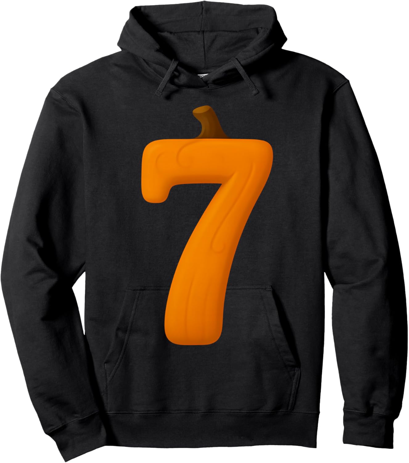 7 Number Six Seven Fall Pumpkin Halloween Funny Matching Hoodie - Hoodie | Black