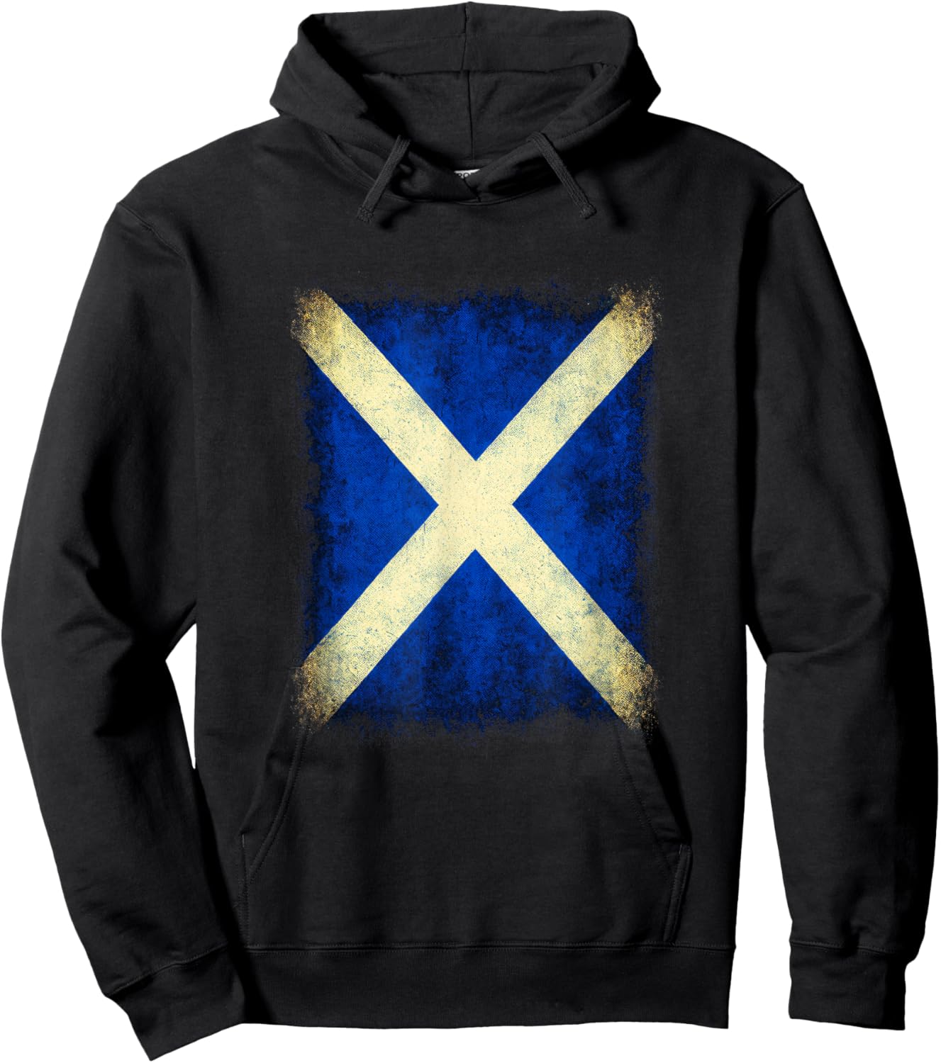 Saint Andrews Cross - Scottish Flag Art Hoodie - Hoodie | Black