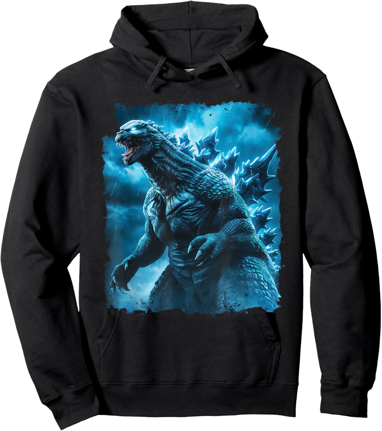 Japanese Kaiju Monster Art Men Boys Kids Youth Teens Hoodie - Hoodie | Black