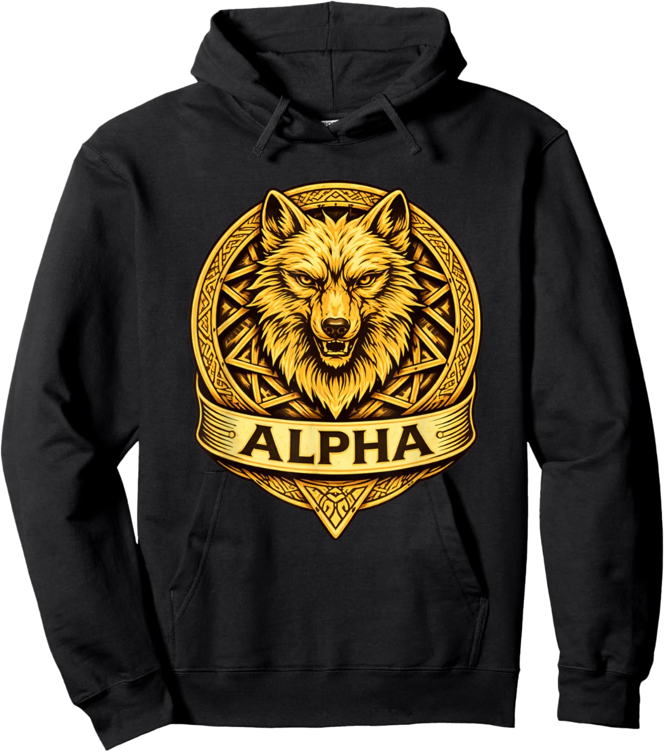Fenrir Wolf Norse Mythologys Viking Warrior Wolf Knot Nordic Hoodie - Hoodie | Black