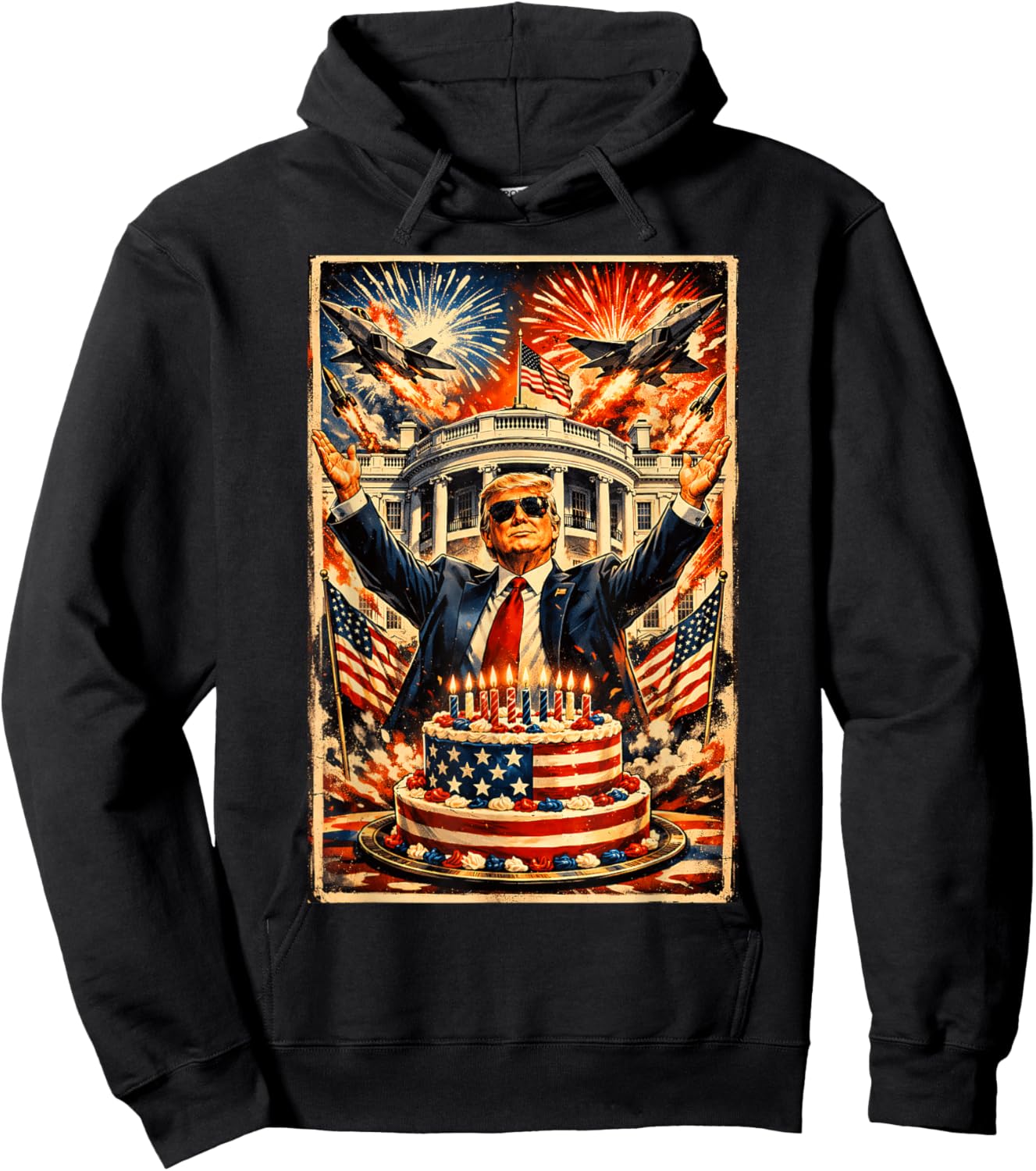 250th Anniversary USA 1776–2026 Independence Day Patriotic Hoodie - Hoodie | Black