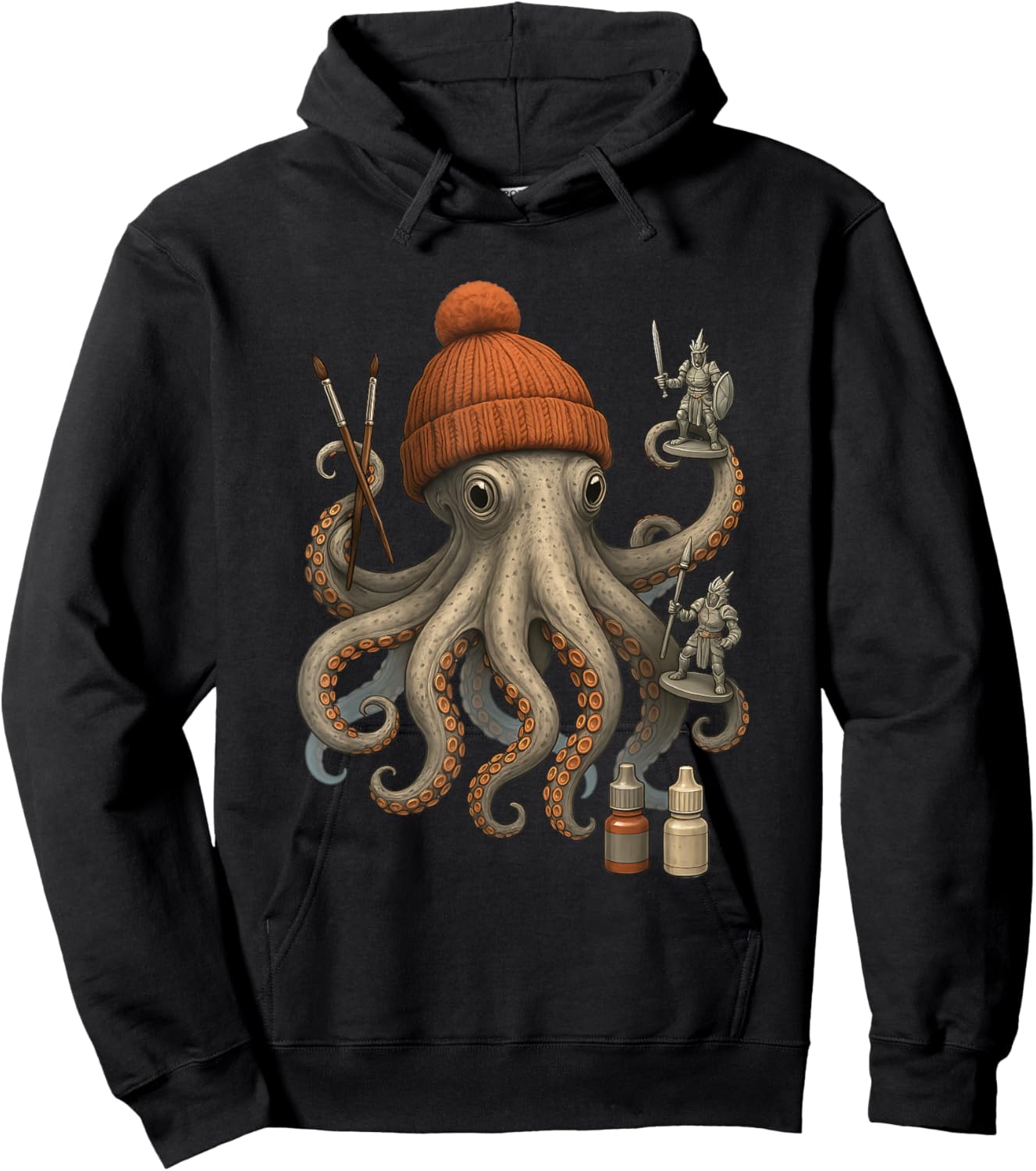 Miniature Figure Painting Funny Painting Miniature Hoodie - Hoodie | Black