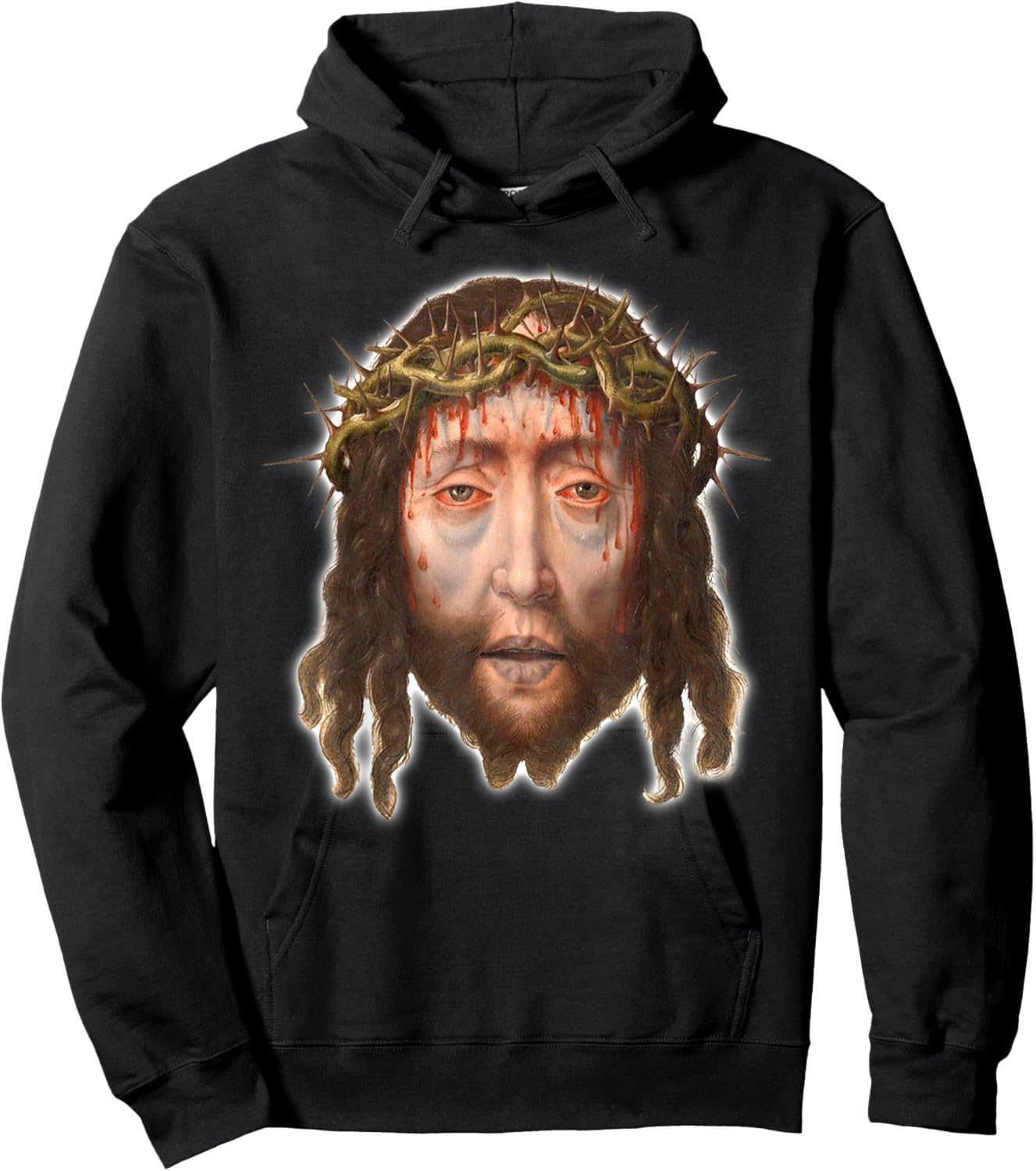 Jesus Christ Man of Sorrows Aelbert Bouts Painting 1505 Hoodie - Hoodie | Black