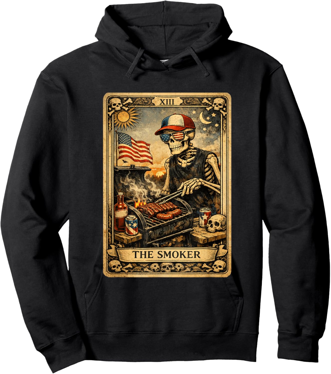 Grilling BBQ Shirt Funny BBQ Chef BBQ Lover Hoodie - Hoodie | Black